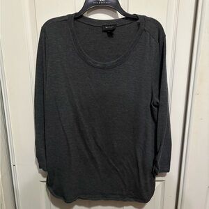 Dark grey AB studio three quarter sleeve shirt